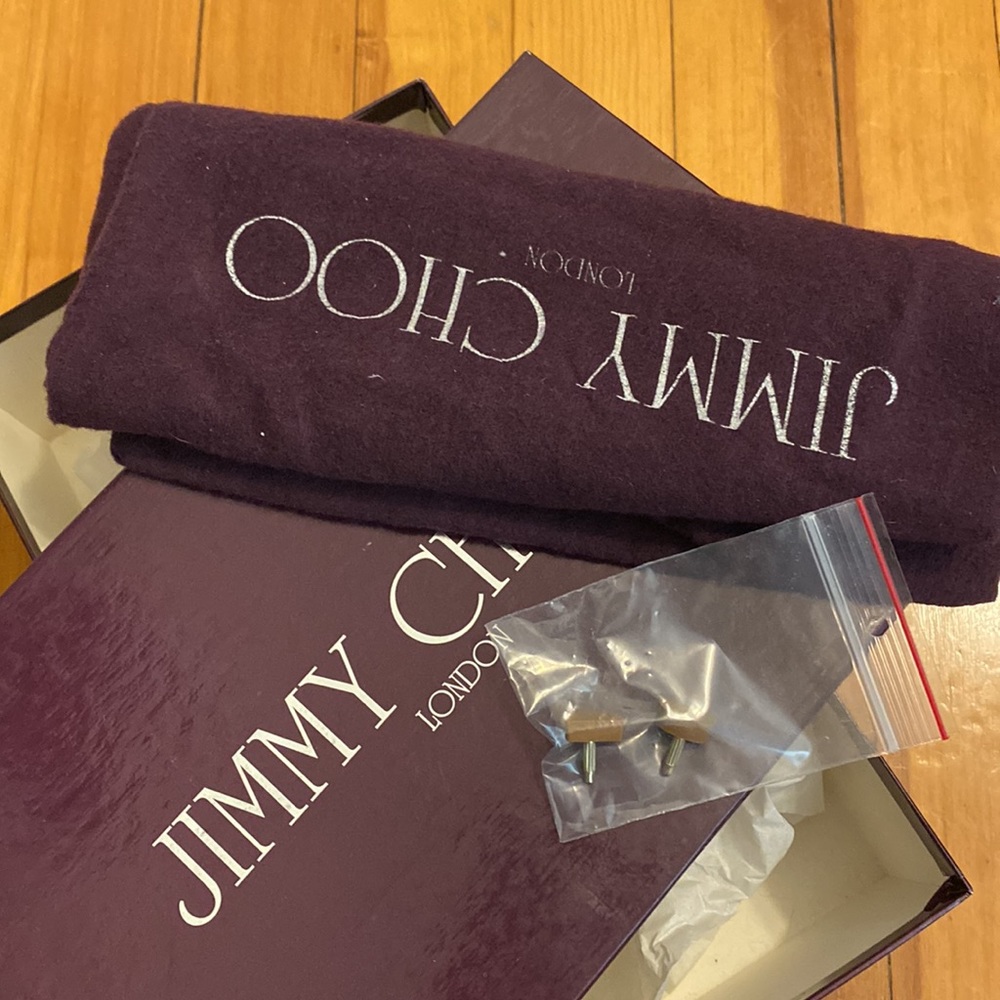 Jimmy Choo gold sandals mule size 40. Size 9 - Picture 7 of 8